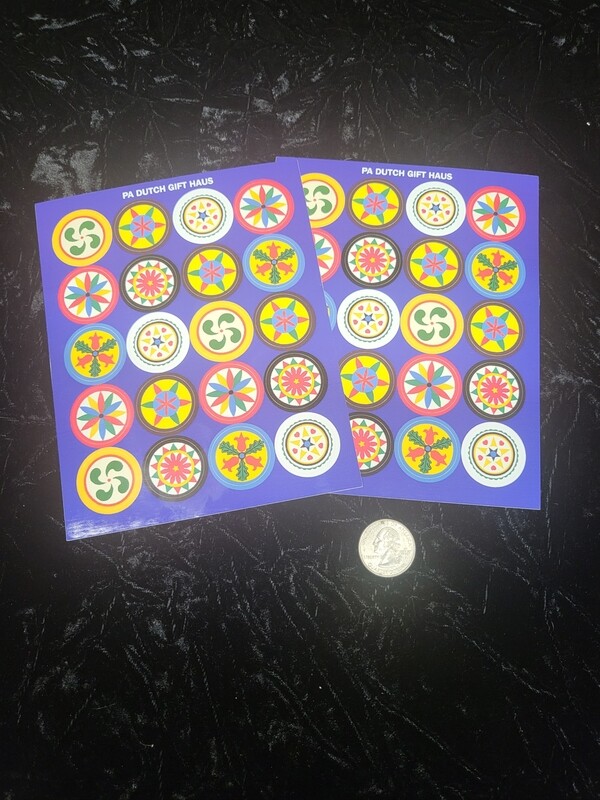 Set of 20 1&quot; Hex Sign Stickers  (2 Sheets)
