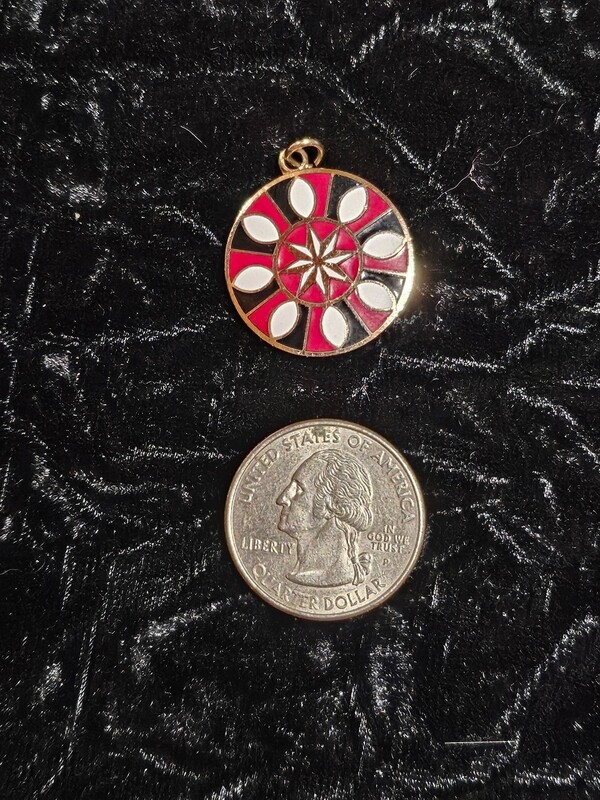 Vintage Goodwill and Abundance pendent