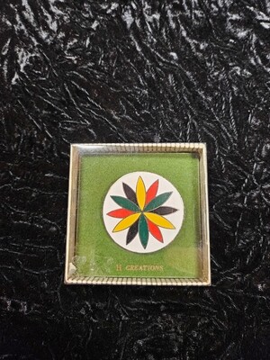 Vintage 12 Point Rosette pin