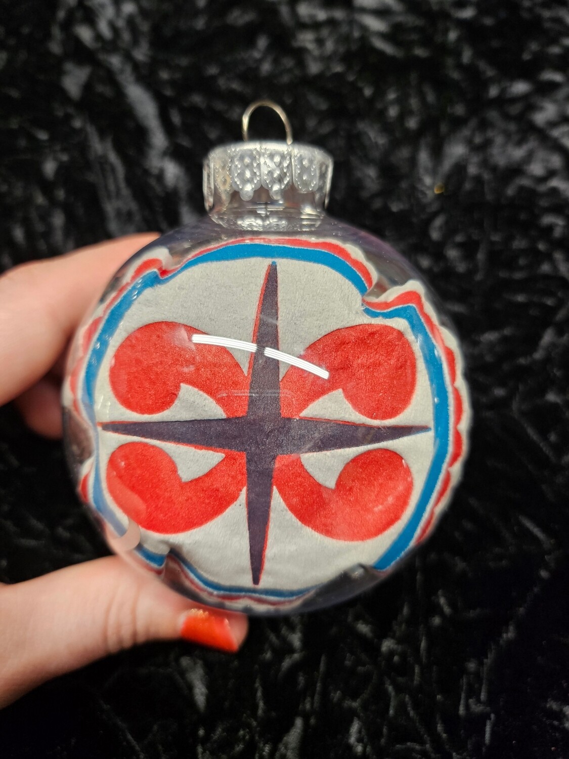 Pa Dutch hex sign Christmas ball