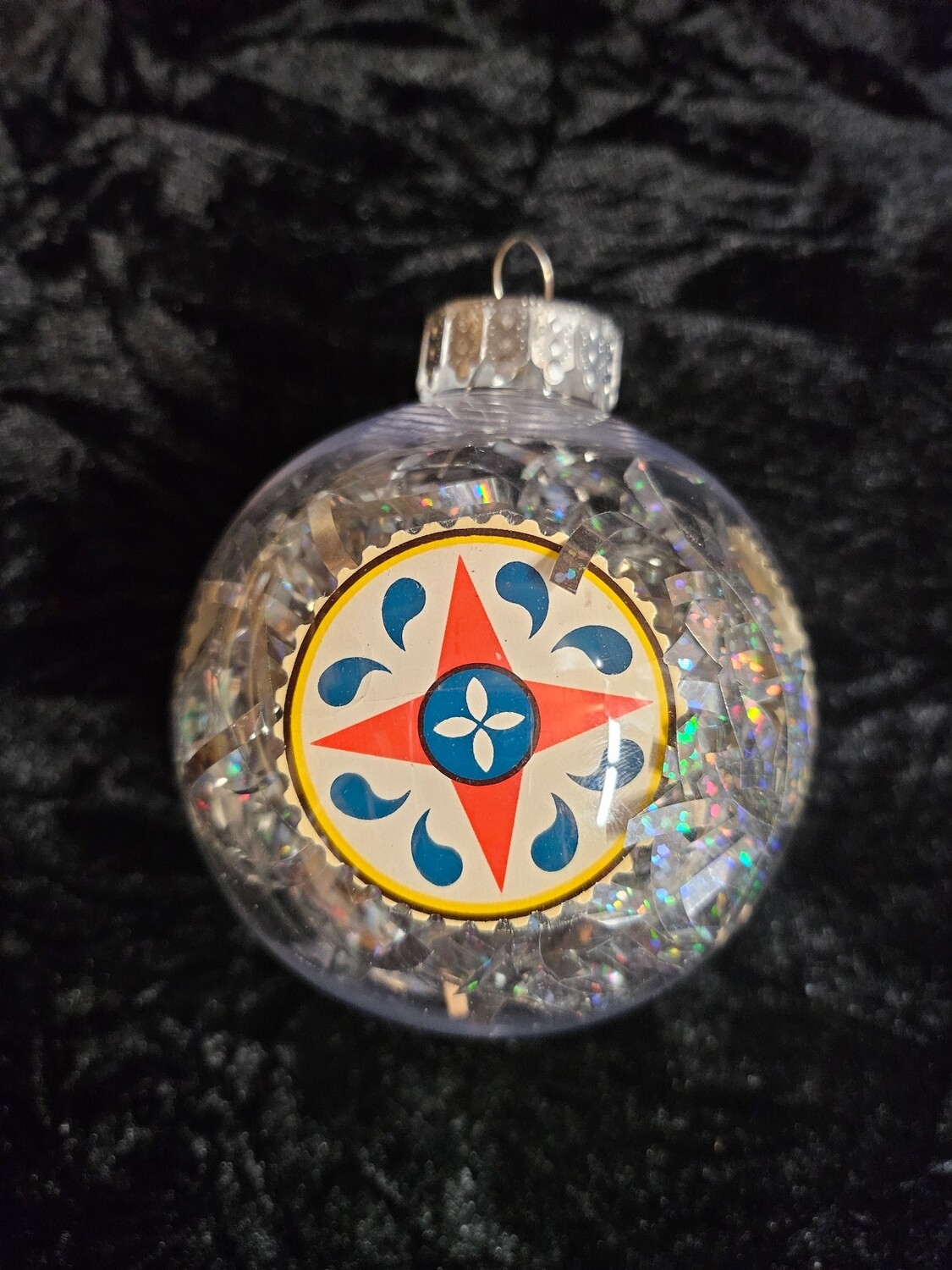 Hand made hex sign Christmas Ball