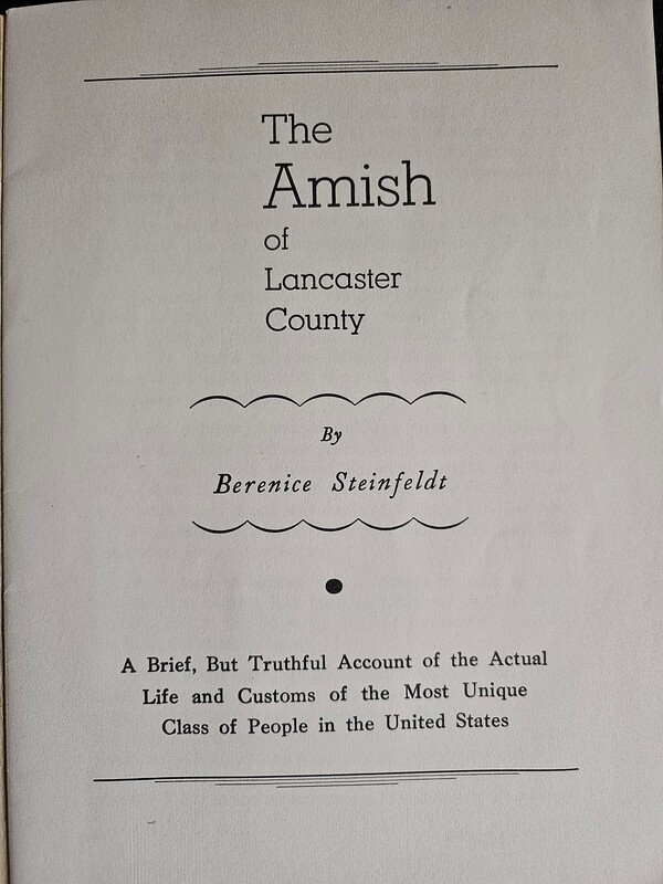 The Amish of Lancaster County Pennsylvania