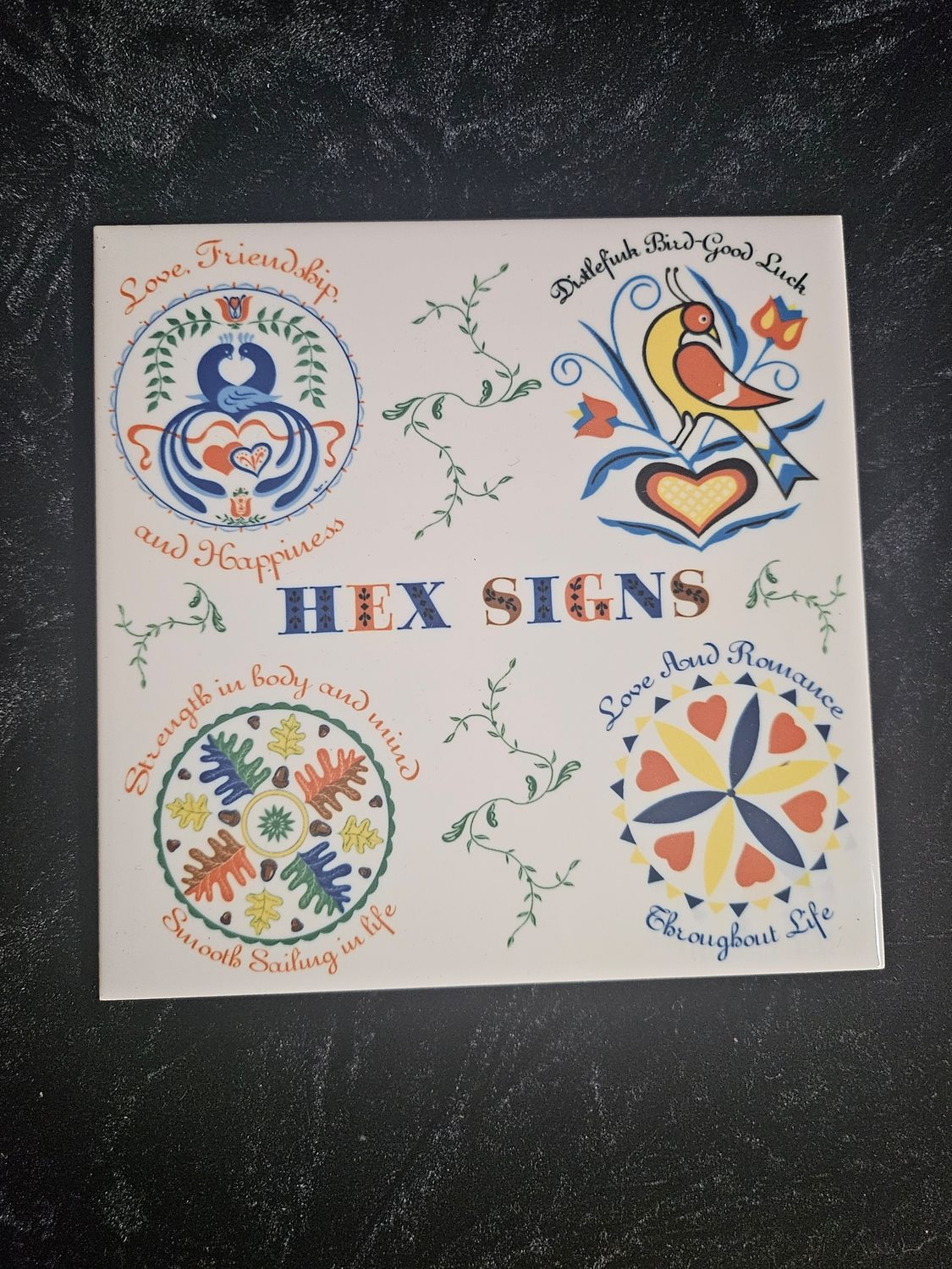 Hex sign cermaic tile
