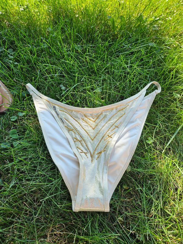 Pa Dutch embellished golden bikini 