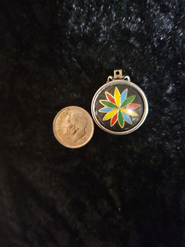Vintage 12 Point Rosette clip pin
