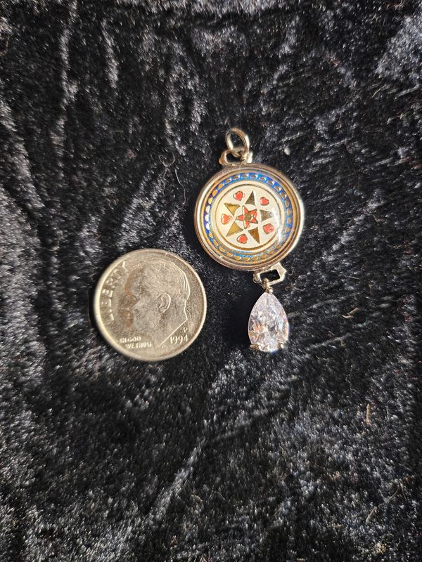 Vintage Lucky Stars pendent with Cubic Zirconia