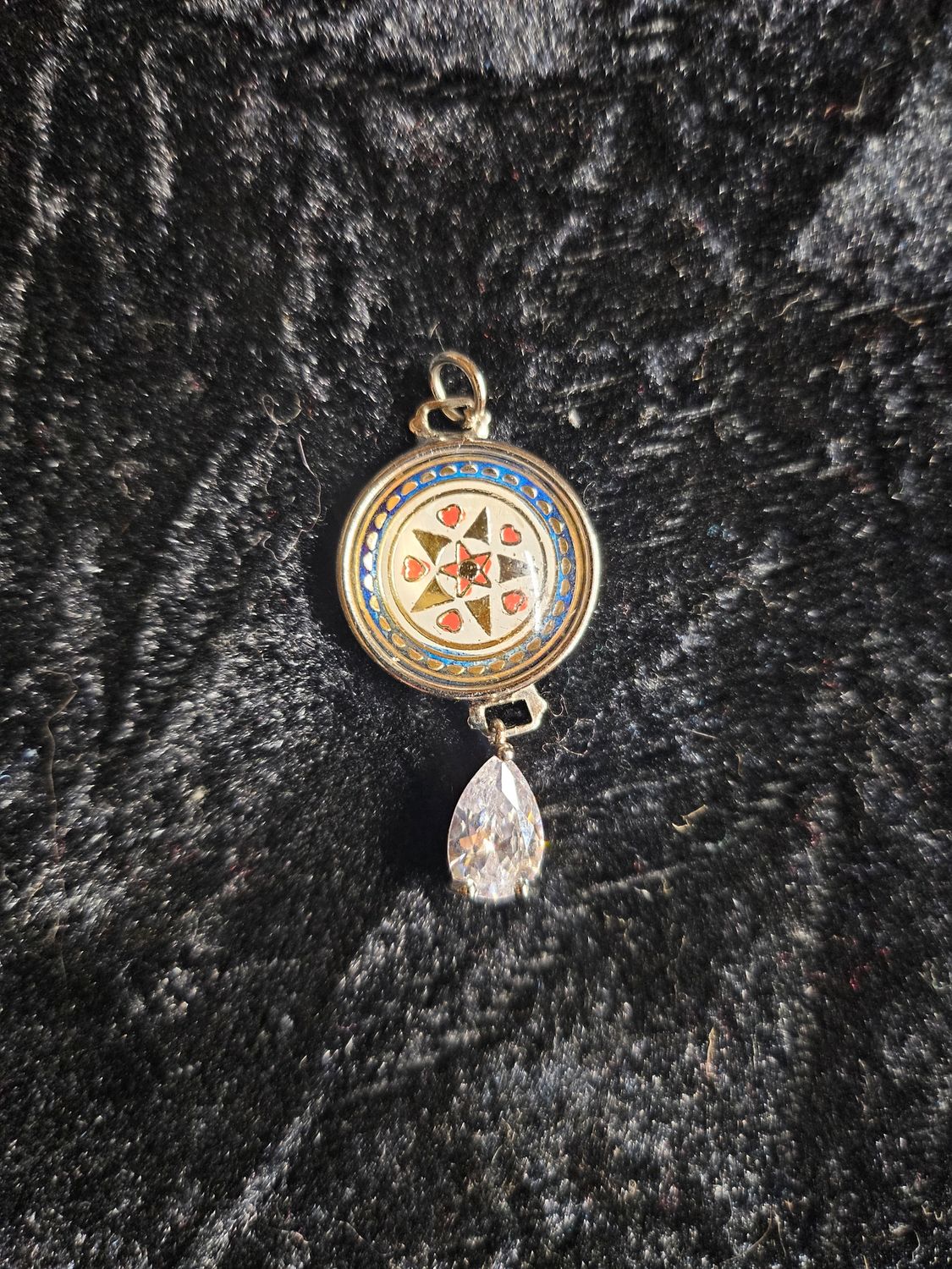 Vintage Lucky Stars pendent with Cubic Zirconia