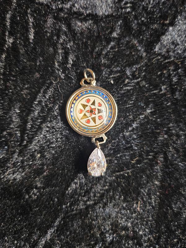 Vintage Lucky Stars pendent with Cubic Zirconia