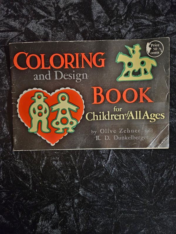 Vintage Pa Dutch coloring book