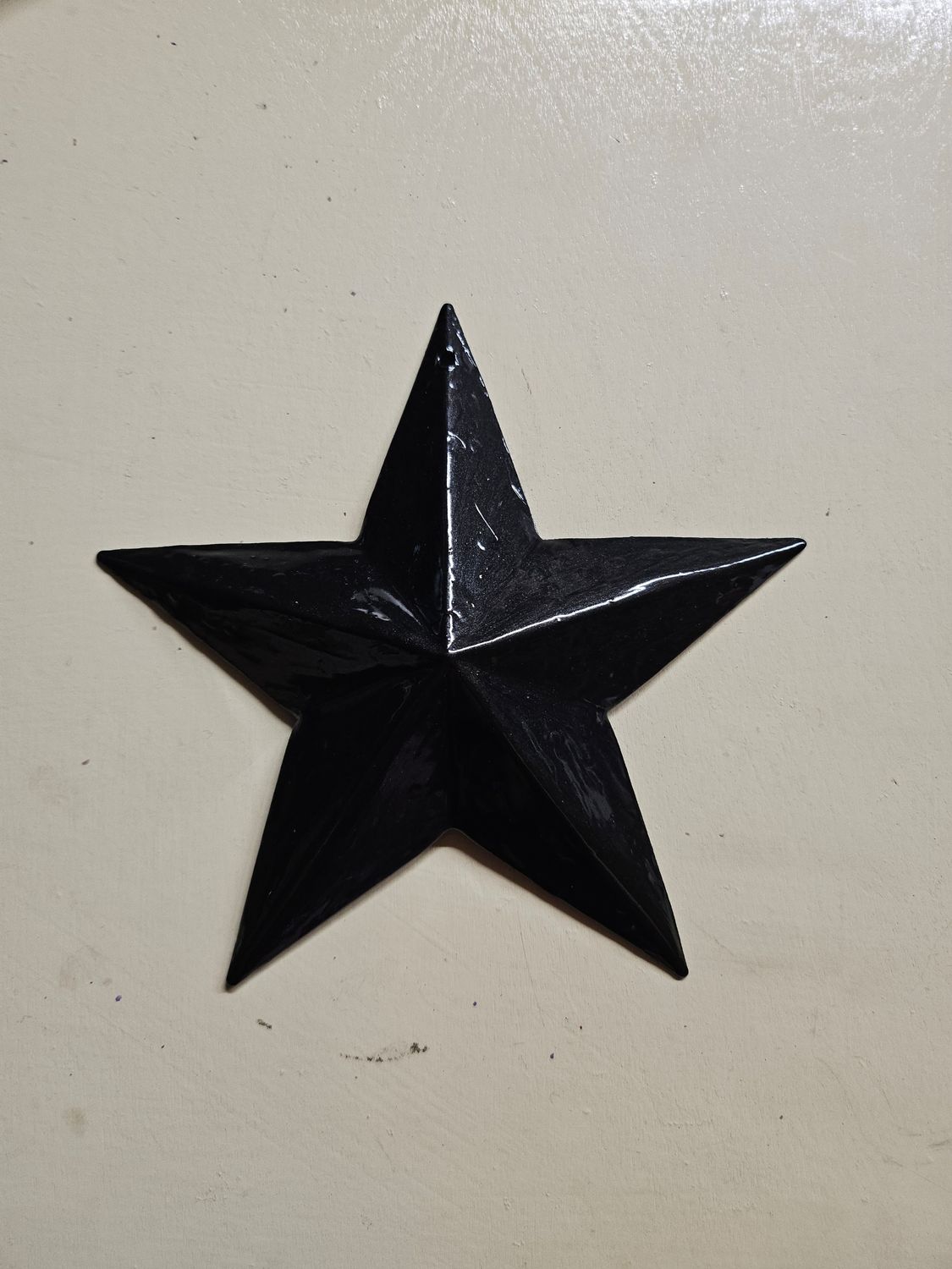 5&quot; Black metal star