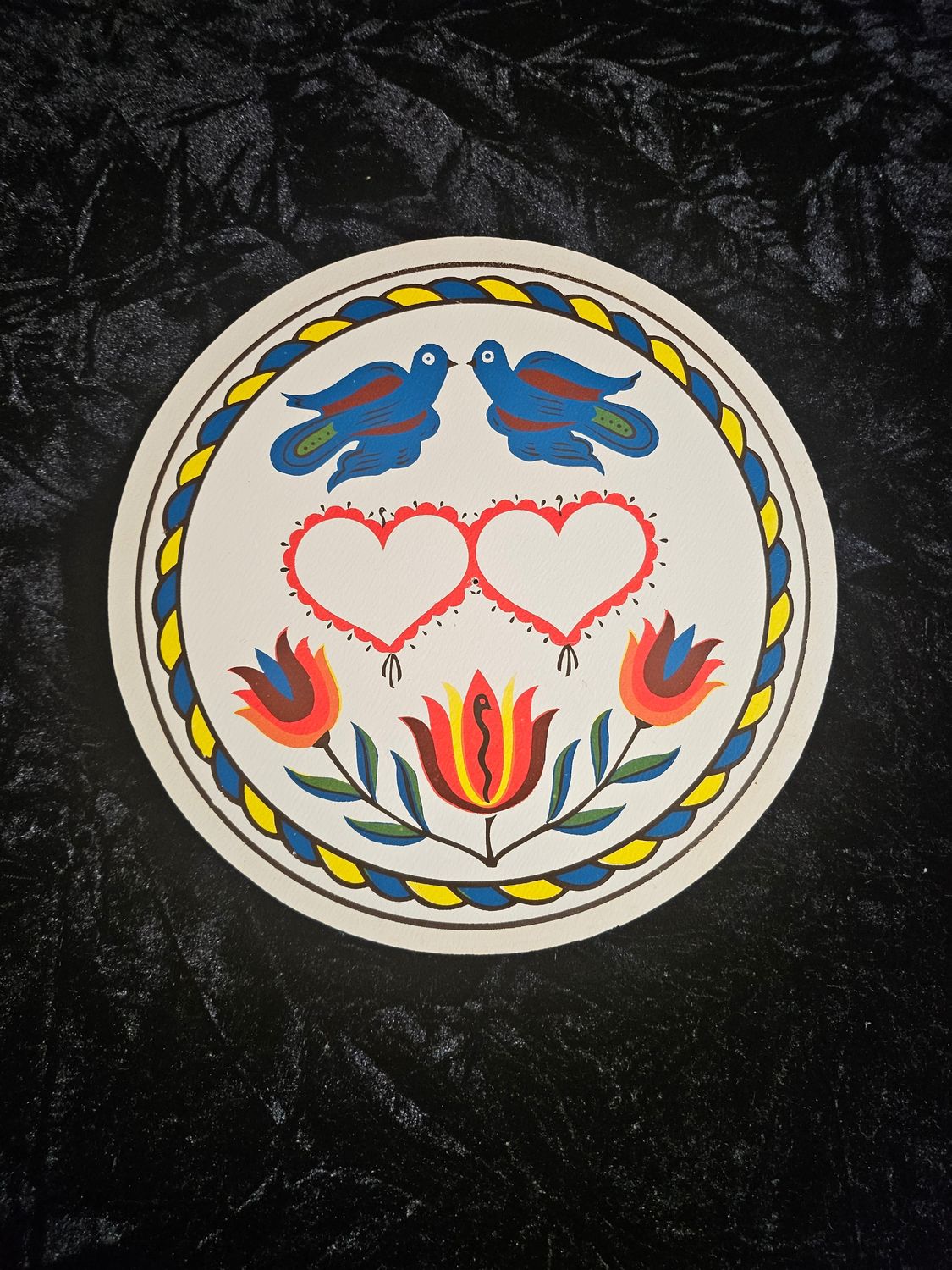 Vintage Love and Marriage hex sign