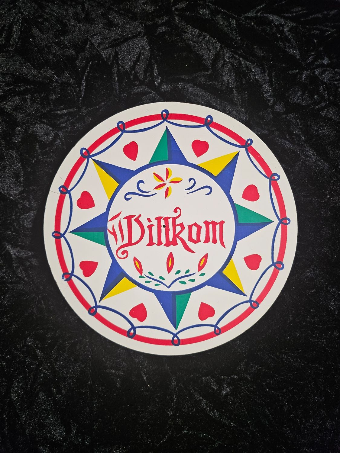 Vintage Wilkom hex sign