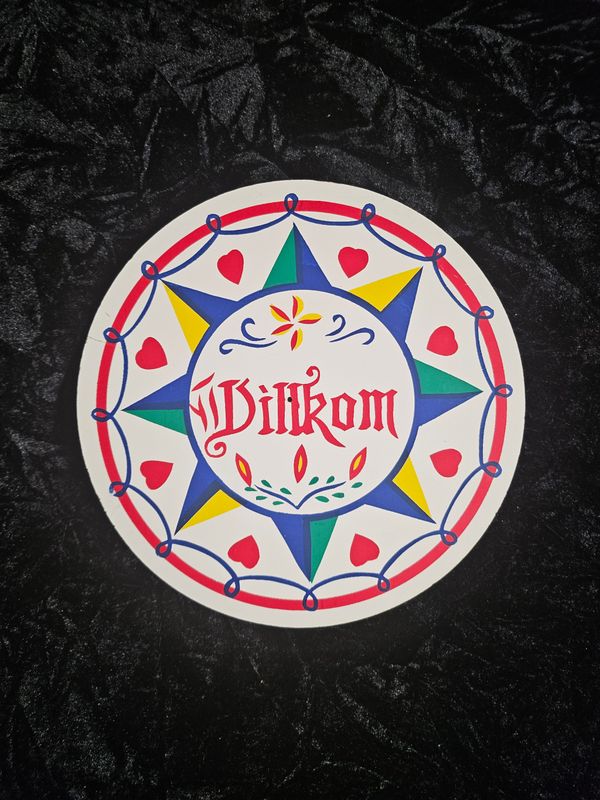 Vintage Wilkom hex sign