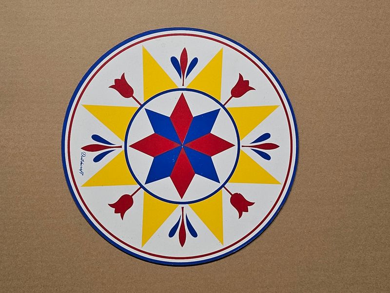 Vintage Fertility hex sign