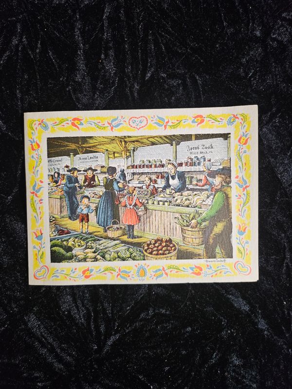 Vintage Pa Dutch card