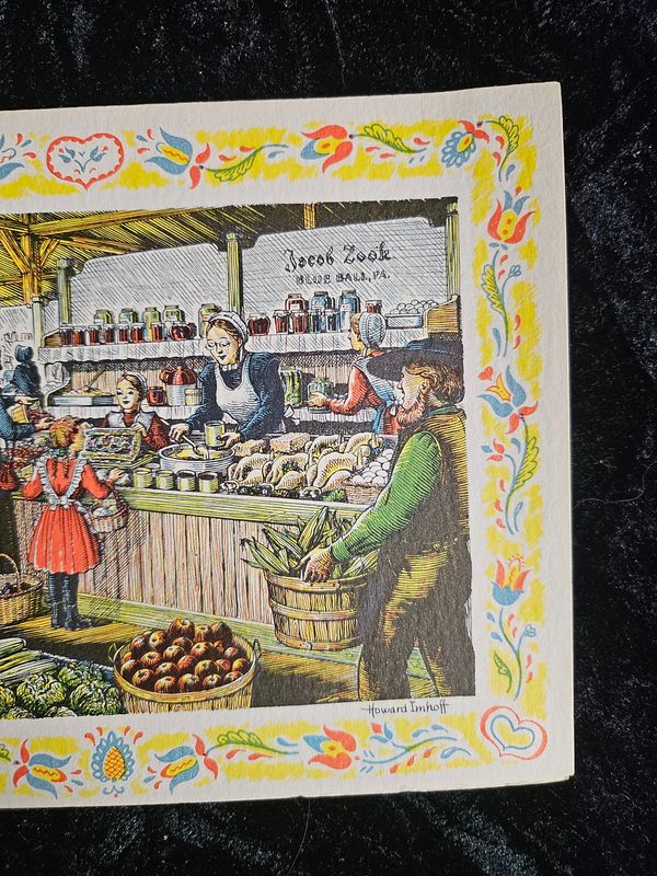 Vintage Pa Dutch card