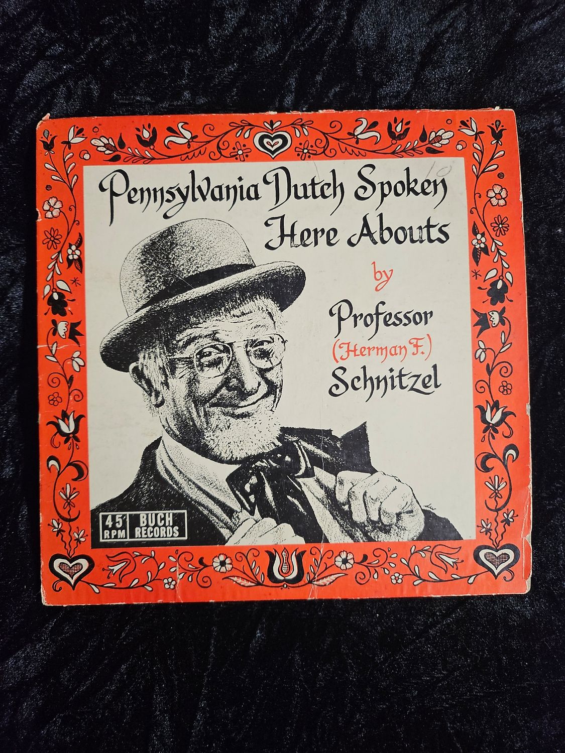 Vintage Professor Schnitzel record (red)