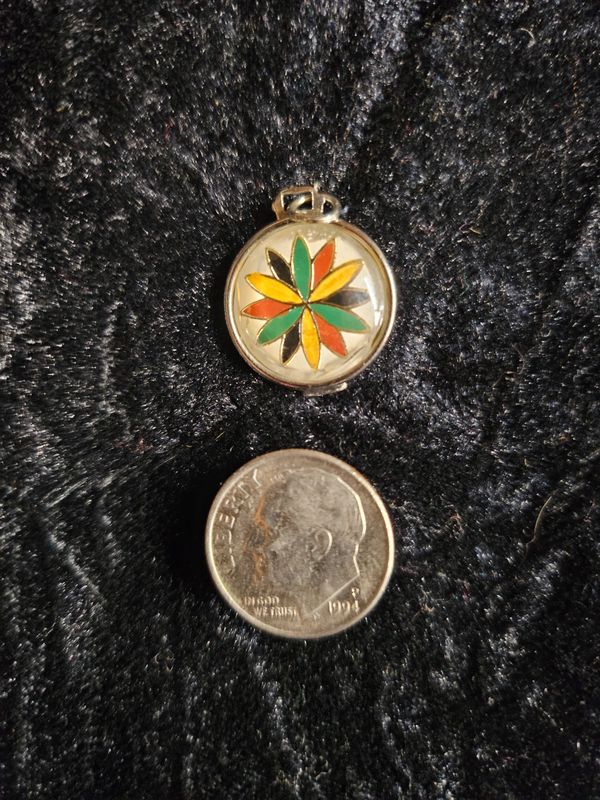 Vintage 12 Point Rosette pendent