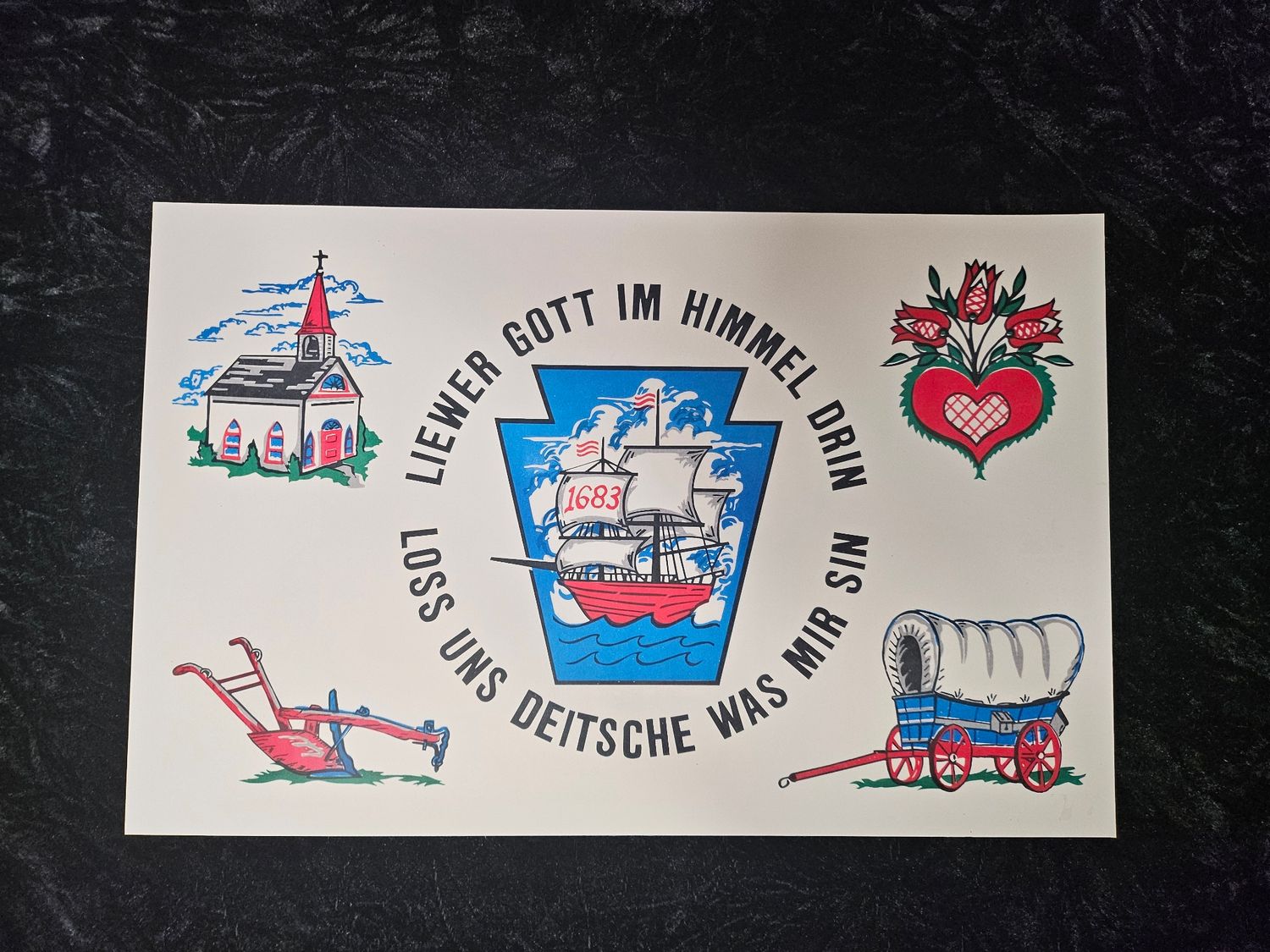 German Dutch flag plastic mat