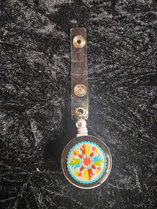 Handmade Pa Dutch medical ID holder