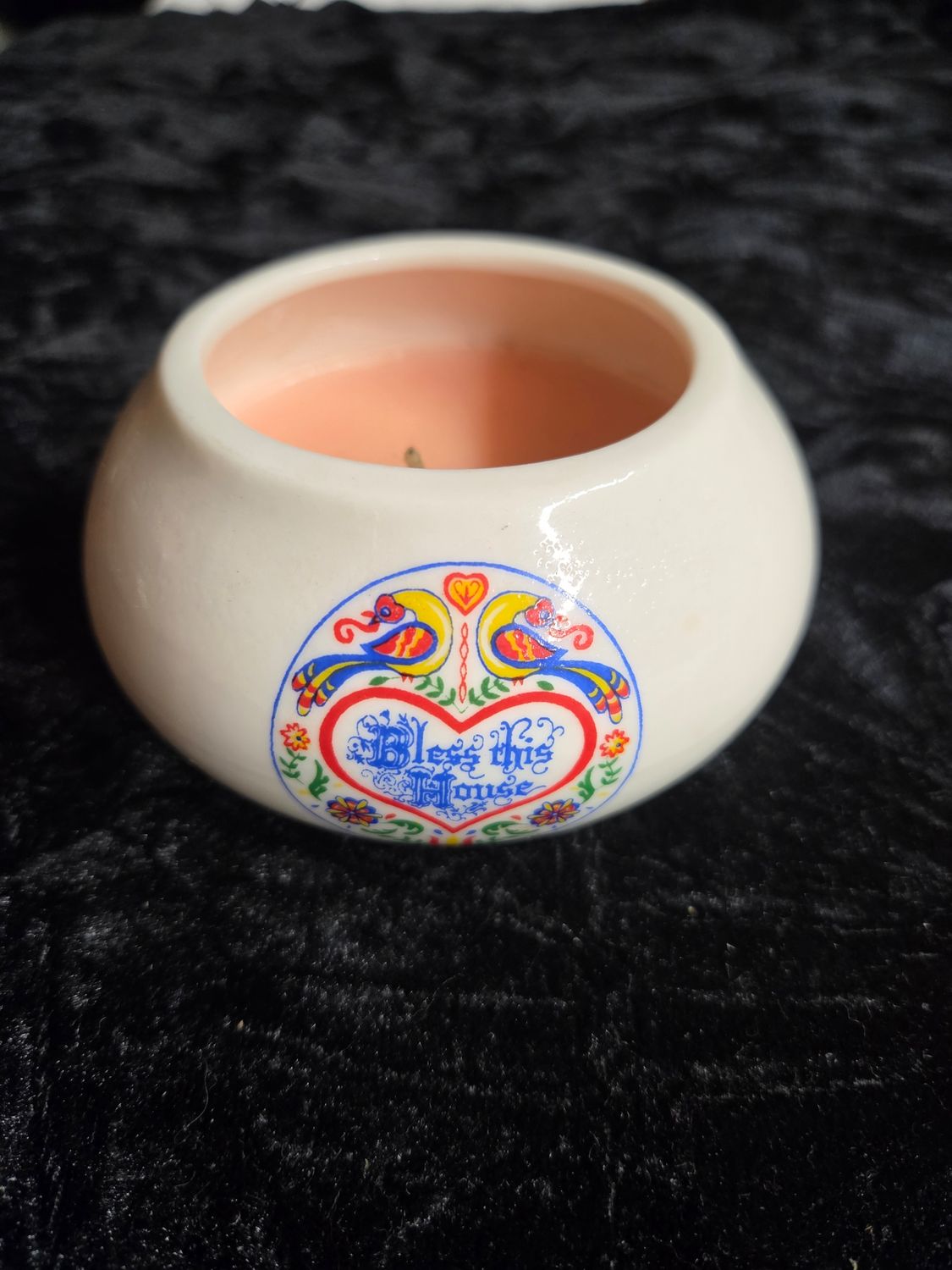 Hex sign candle Bless this House