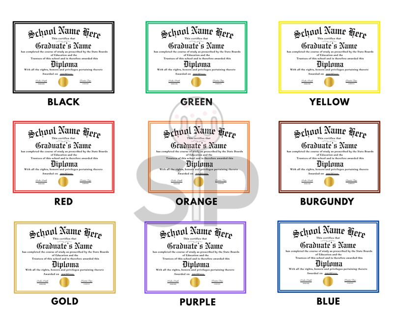 Edible Graduation Diplomas