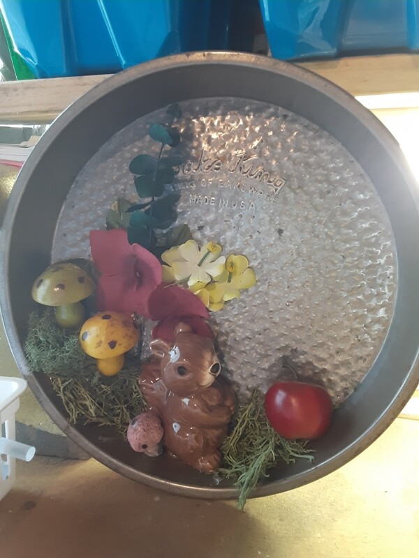 Squirrel cake pan shadowbox