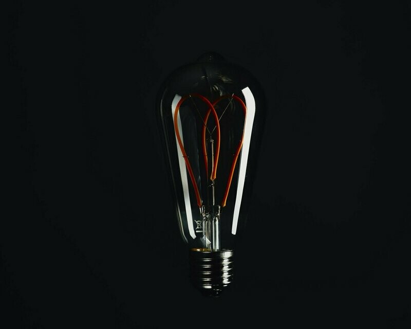 Edison Glühbirne smokey