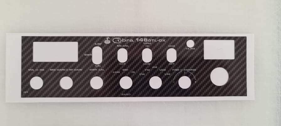 Cobra 148 gtl dx carbon Decal (stock texts)