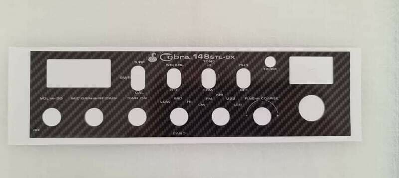 Cobra 148 gtl dx carbon Decal (stock texts)