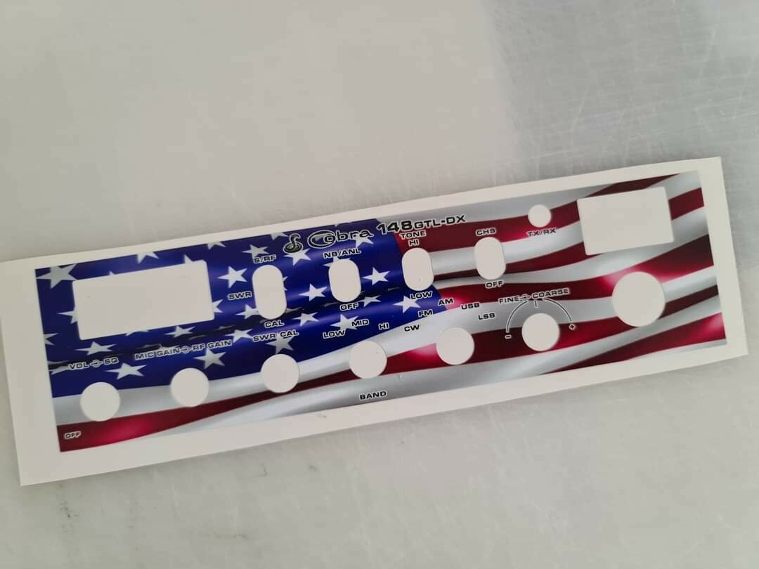 Cobra 148 gtl dx Decal (customised colour and texts)