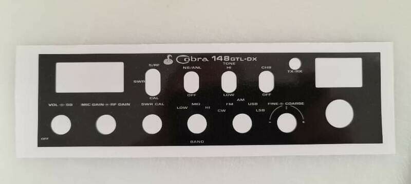 Cobra 148 gtl dx Black Decal (stock texts)