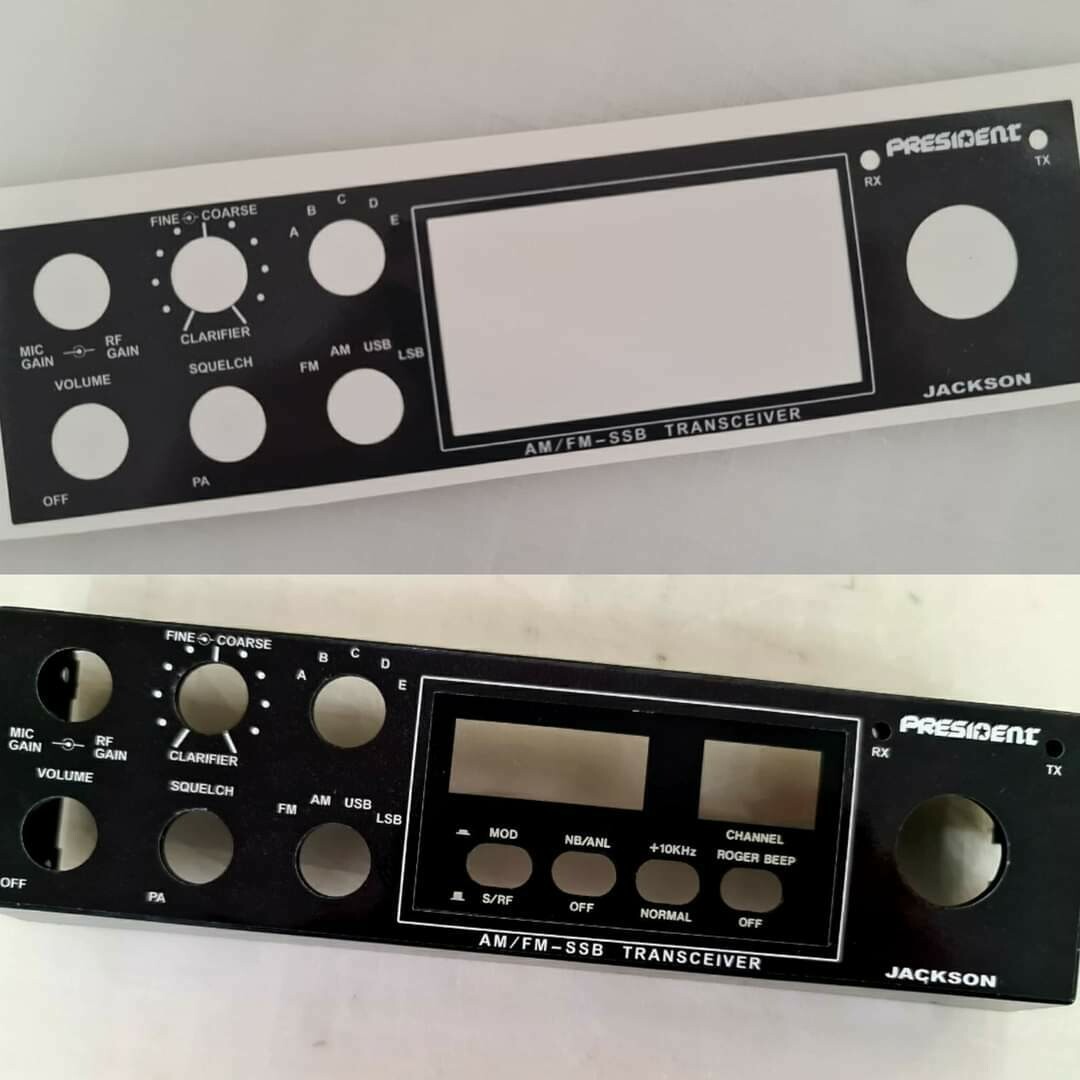 President Jackson original replica faceplate Decal (stock texts)