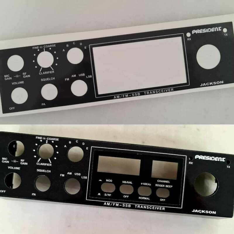 President Jackson original replica faceplate Decal (stock texts)