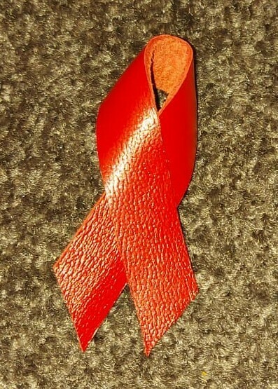 Leather Ribbon Red