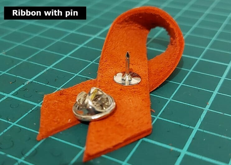 Leather Ribbon Red