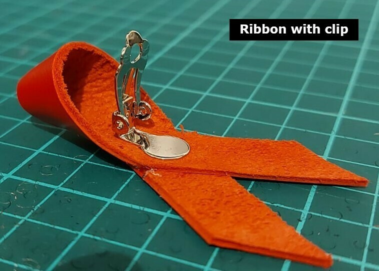 Leather Ribbon Red