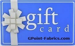 Gift card - GPoint-Fabrics.com