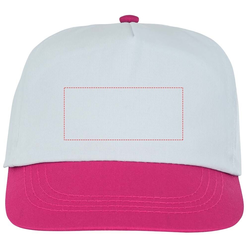 Caps 5 panel - 2 colored incl. print
