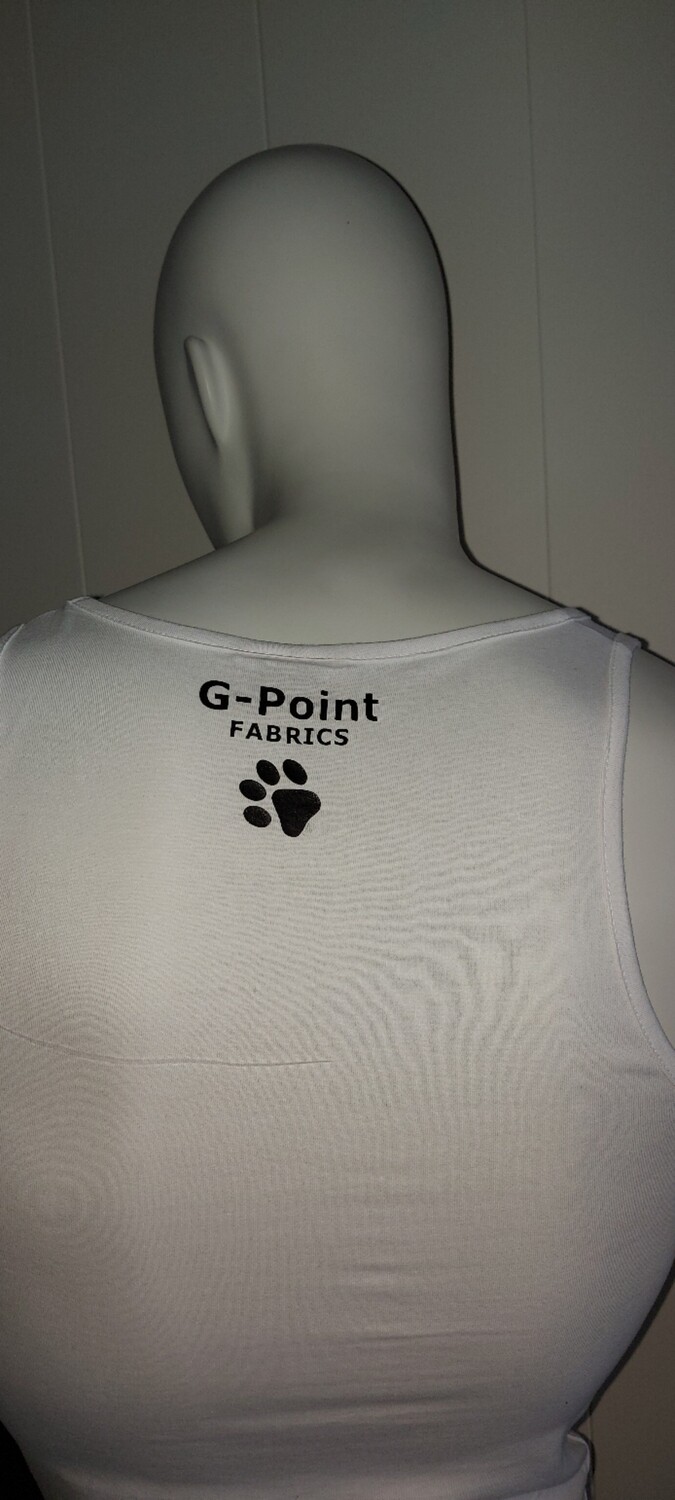 Sit Stay Quiet (black tank top shown)