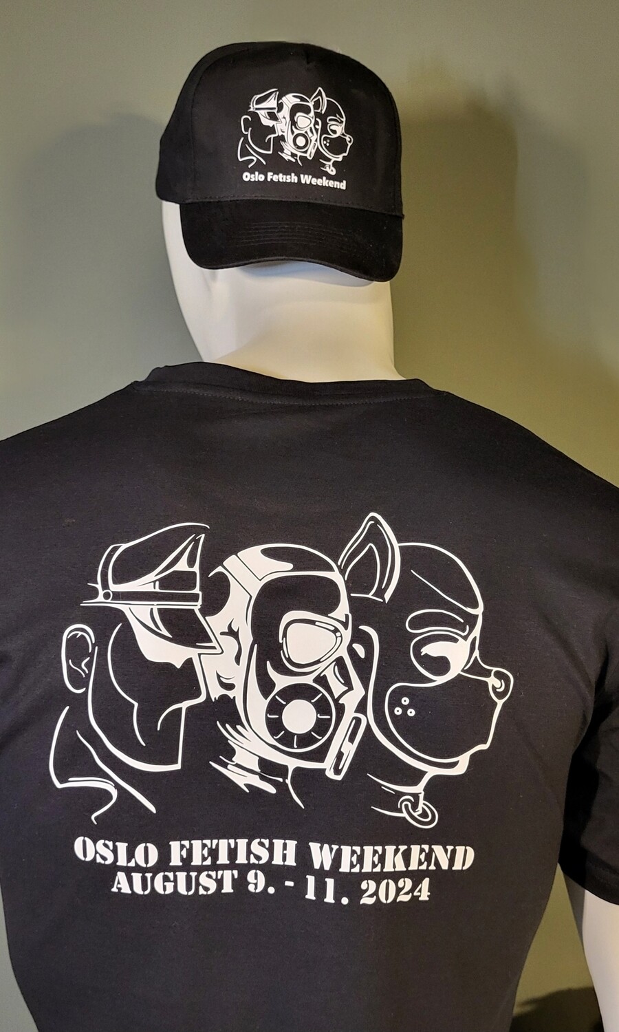 Oslo Fetish Weekend 2024 Logo Cap black with white print