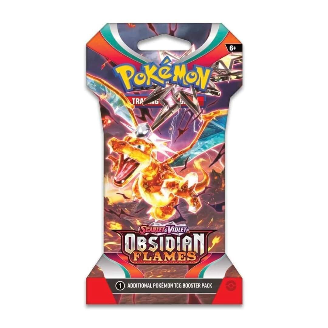Obsidian Flames Sleeved Booster Pack 