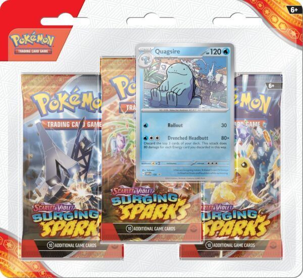 Surging Sparks 3 Pack Blister Quagsire