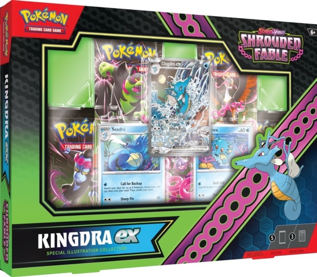Pokémon shrouded fable kingdra box