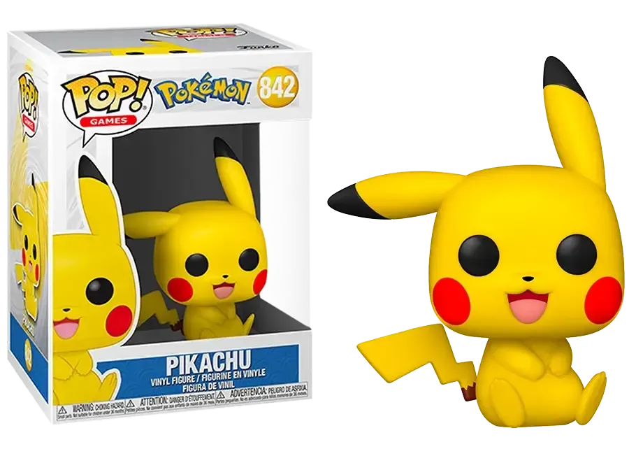 pokemon funko pikachu zittend