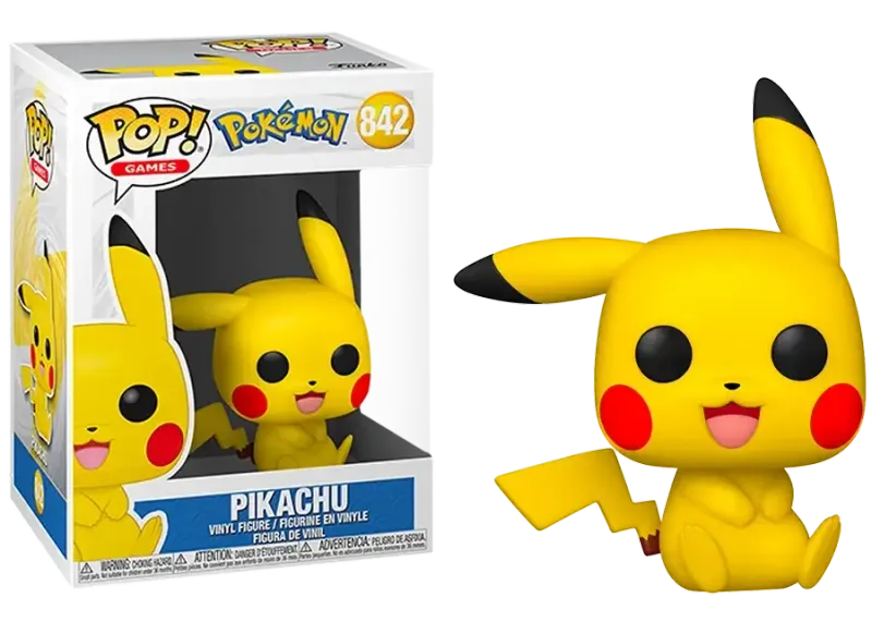 pokemon funko pikachu zittend