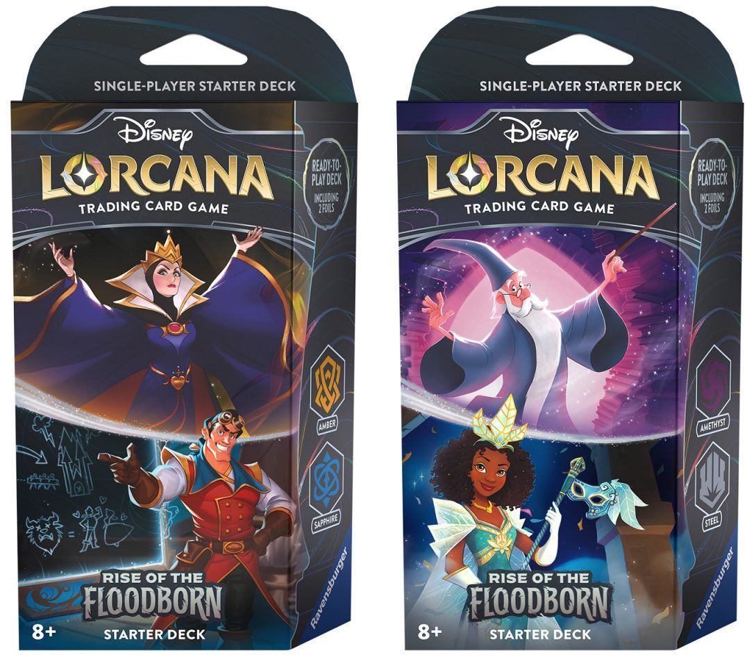 Disney Lorcana - Rise of the Floodborn Starter Deck set of 2