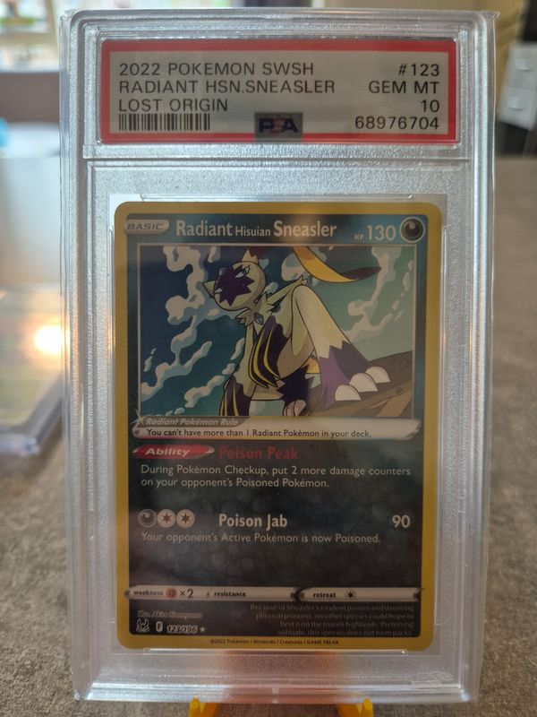 2022 pokémon SWSH radiant sneasler psa 10