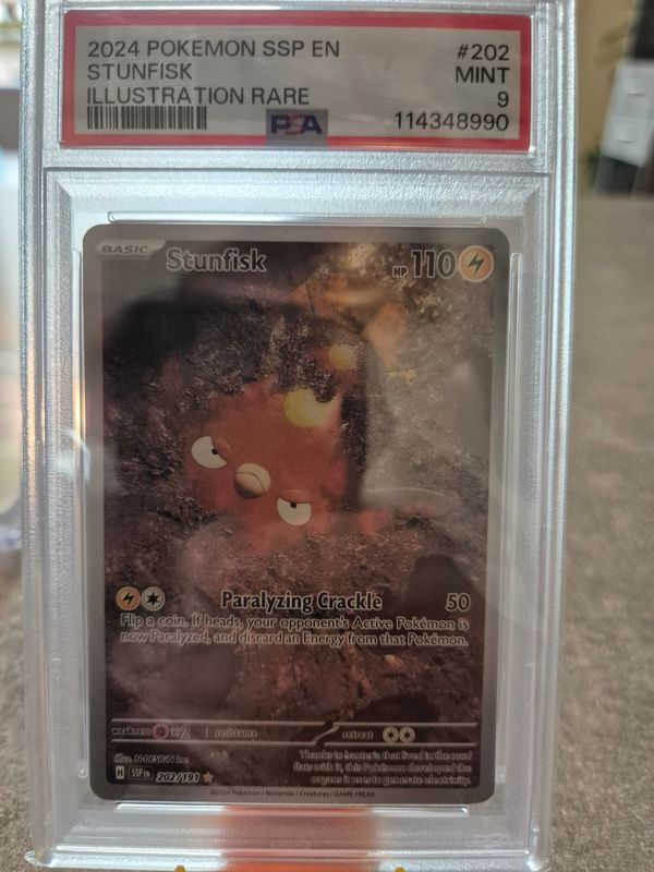2024 pokémon ssp EN stunfisk psa 9