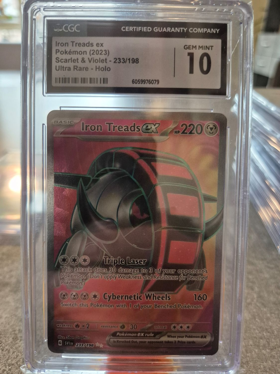 2023 pokémon iron treads ex cgc 10
